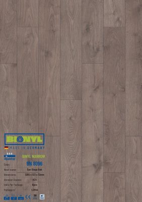 Sàn gỗ Binyl Narrow BN8096  – 12mm 
