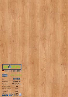 Sàn gỗ Binyl Narrow BN1675  – 12mm 