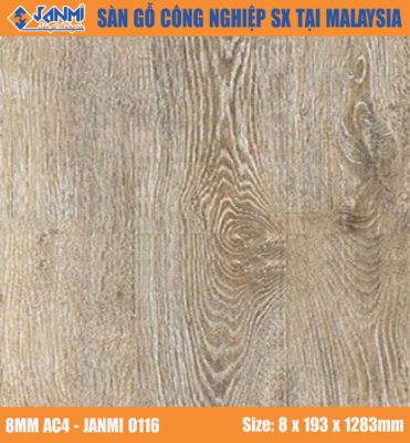 Sàn gỗ Janmi O116- 12mm Bản Nhỏ