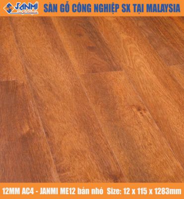 Sàn gỗ Janmi ME12- 12mm Bản Nhỏ