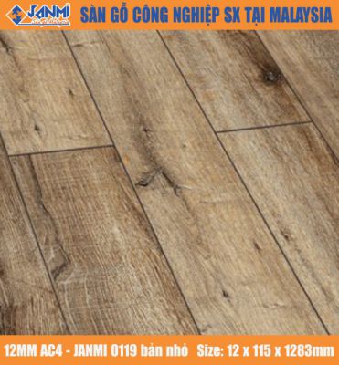 Sàn gỗ Janmi O119-12mm Bản Nhỏ