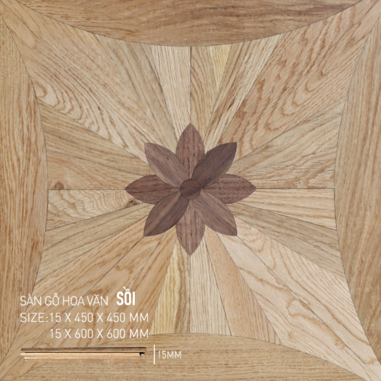 Sàn gỗ tự nhiên hoa văn