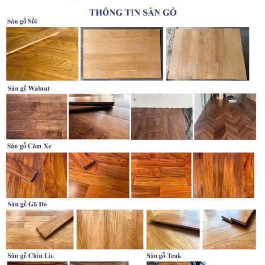 Sàn gỗ tự nhiên sản xuất tại nhà máy
